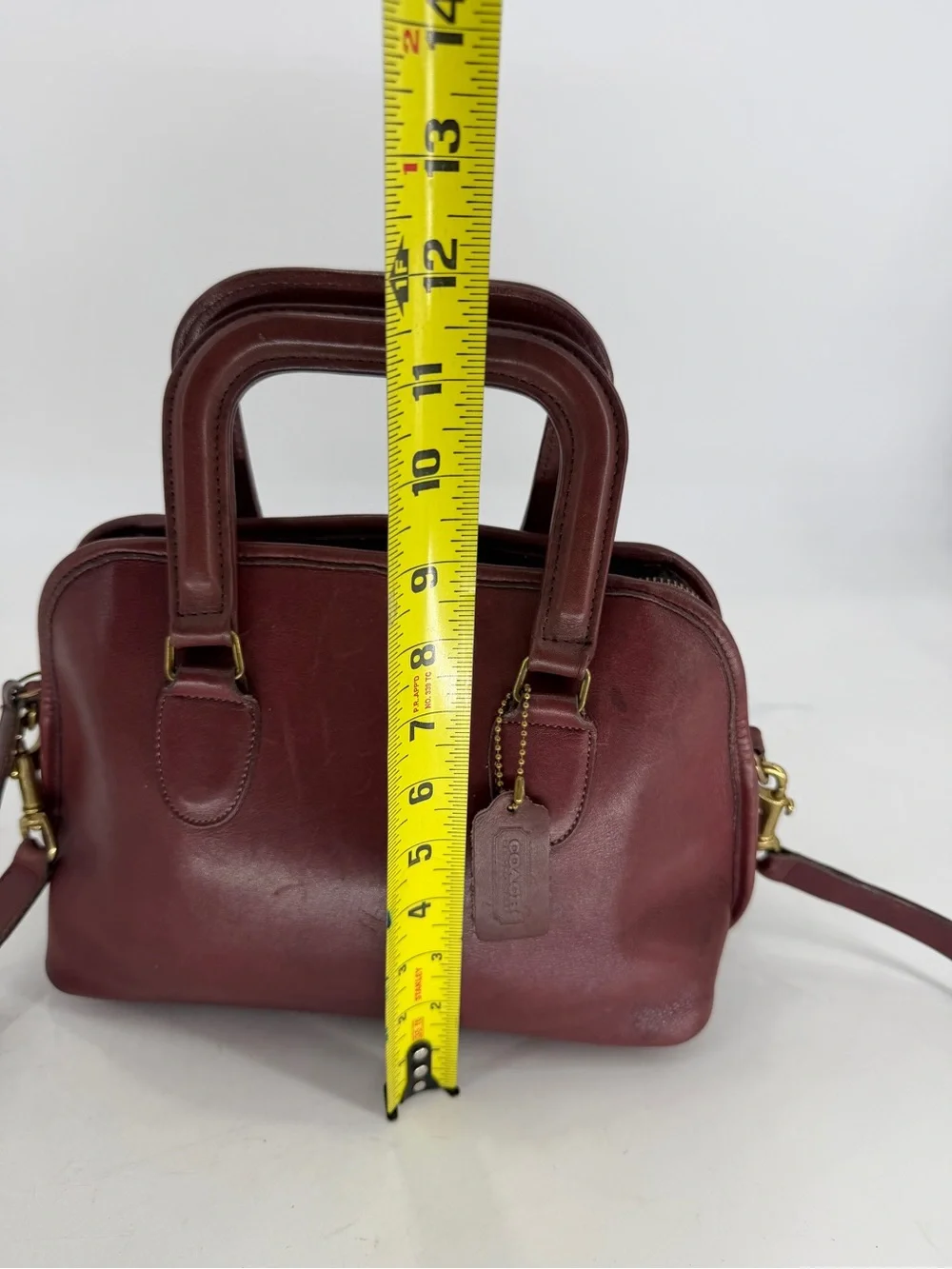 Vintage Coach 0147 Baxter Satchel Dome Bag 2 Way Handbag Crossbody Bag